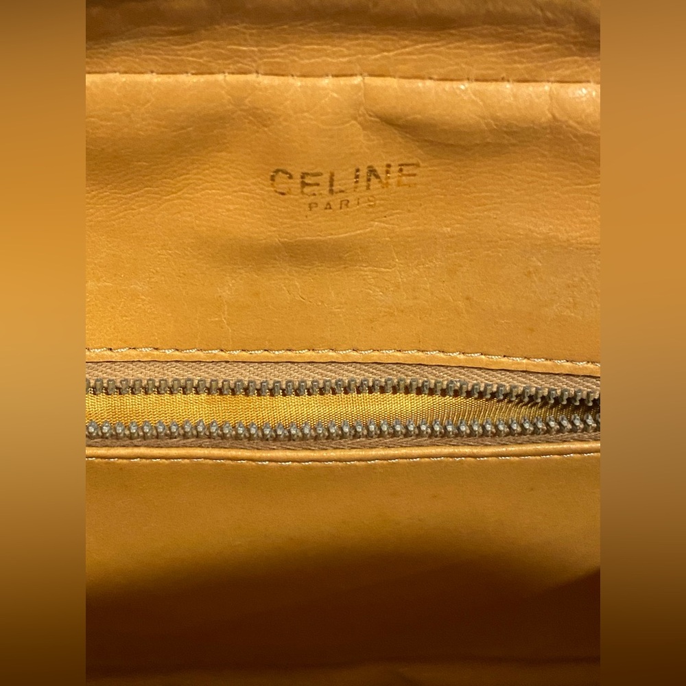 CELINE Rare Vintage Beige Macadam Mini Tote - Picture 15 of 17